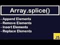 JavaScript Tutorial |Array.splice()