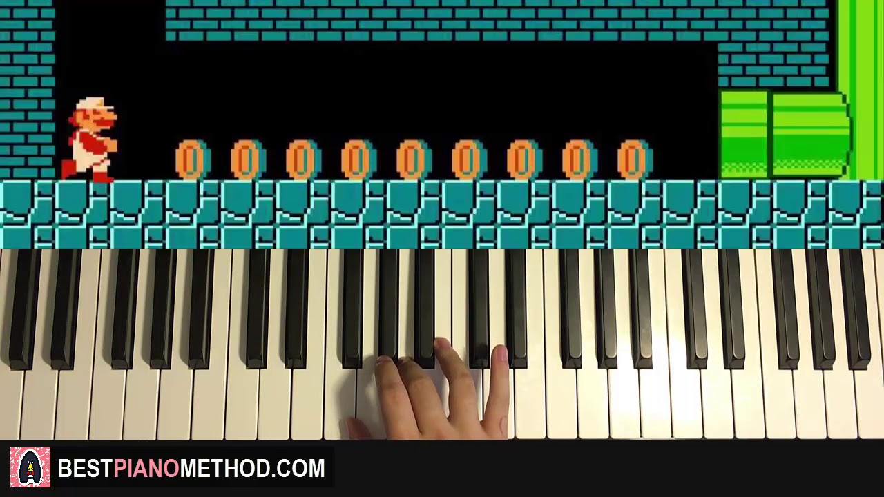 How To Play Super Mario Bros Underground Theme Piano Tutorial