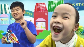Johny johny yes papa with baby cute & kids and family fun at indoor playground for kids