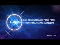 Create Popup Login Form using HTML, CSS & JavaScript