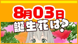 【花言葉】8月3日の誕生花は？／花白もか