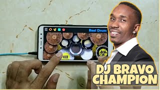 Dwayne - Dj-Bravo - Champion song cover on Real Drum app