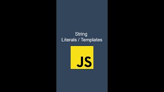 💻 JavaScript: string literals #programming #javascript #coding #shorts #tutorial