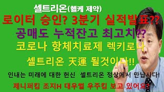 [셀트권] 3분기 실적 저조 내일이 걱정 되십니까?