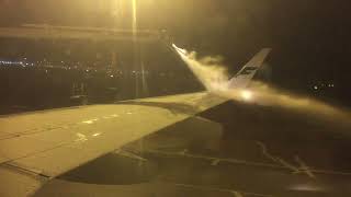 Finnair Embraer 190 de-icing at CPH