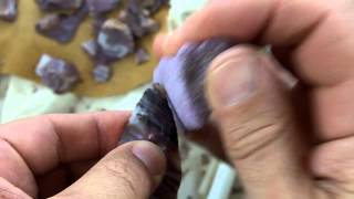 251 - Flintknapped Alibates Perdiz Arrowhead 1/2