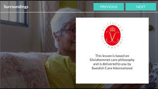 Silviahemmet Dementia Care E-learning Demonstration