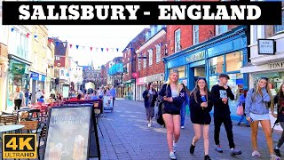 England : [4K] Walk | Salisbury | A Cathedral City in Wiltshire, England