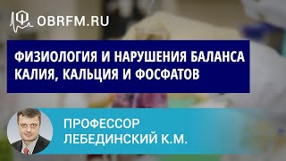 Профессор Лебединский К.М.: Физиология и нарушения баланса калия, кальция и фосфатов