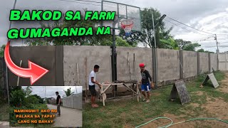 BAKOD NG FARM GUMAGANDA NA(NAMINGWIT AKO NG PALAKA SA TAPAT NG BAHAY)