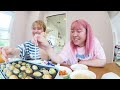 【peco＆ぺえ】おかんのたこ焼きがうますぎて100個食べた