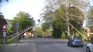 Spoorwegovergang Nordhorn (D) // Railroad crossing // Bahnübergang