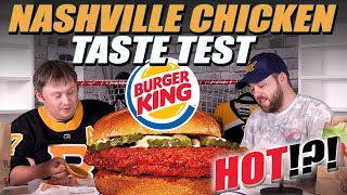 Burger King Nashville HOT Chicken Taste Test!