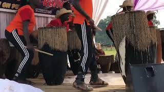 African drumming skills in the Glovimo camp