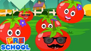 Familia de dedos de tomate | Musica para bebes | Canciones infantiles | Dibujos animados | Educación