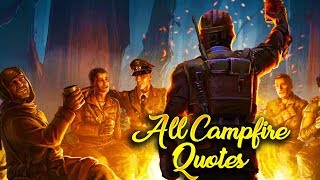 All Campfire Ultimis and Primis Quotes! - Tag Der Toten (Black Ops 4 Zombies)