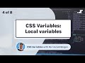 Local variables | CSS variables (CSS custom properties)