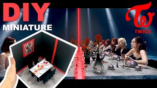 DIY Miniature Dollhouse Room #10: TWICE I Can't Stop Me M/V Inspired Dining Room | Manilature.