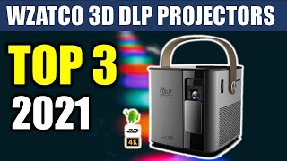 Top 3 WZATCO 3D DLP Projector Reviews in Aliexpress | Android Home Theater Portable Proyector