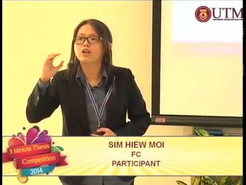 3 Minute Thesis Competition 2014 Utm Sim Hiew Moi Youtube