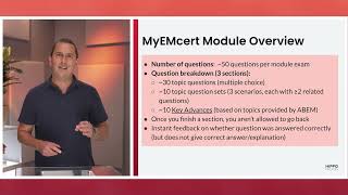 Intro to MyEMcert