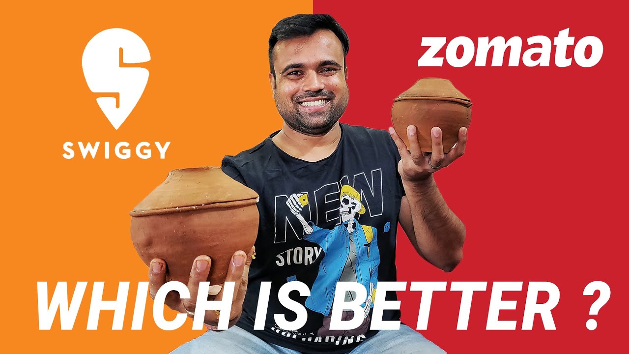 Zomato Vs Swiggy Challenge | Unboxing Handi Chicken Biryani | Foodie ...