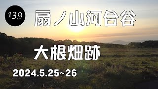 ソロキャンプ日記第139巻 扇ノ山河合谷大根畑跡