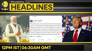 Trump: Crash Could Have Been Prevented | PM Modi Pays Tribute to Mahatma Gandhi | WION Headlines