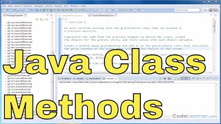 Learn Java - Exercise 07x - Java Class Methods
