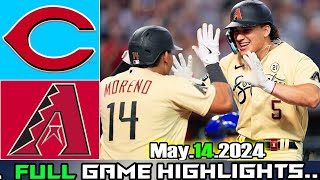 Reds vs Arizona Diamondbacks (05/14/24) GAME HIGHLIGHTS | MLB Season 2024