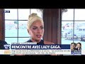 Lady Gaga & Bradley Cooper interviewed by French TV