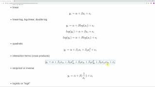UC - ECON4010: Intro Econometrics - Functional Forms
