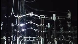 Awesome Disconnecting Switch with Electric Arc | Energyzation of 500kV Substation
