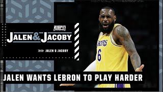 Jalen Rose calls for LeBron James to PLAY HARDER | Jalen & Jacoby