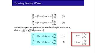 Rossby Wave Equation (18/20)