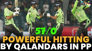 Powerful Hitting By Qalandars in Powerplay | Lahore vs Islamabad | Match 16 | HBL PSL 8 | MI2A