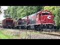 Short Line Railroad Switching & A Giant 3 Locomotive Train On Cincinnati Eastern Railroad In Ohio