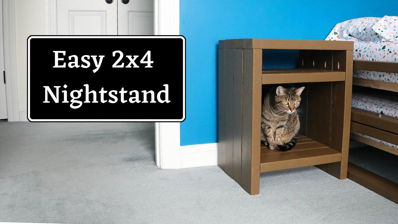 Easy Diy 2x4 Nightstand Youtube