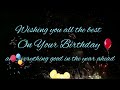 Wishing you all the best | On your Birthday | shini's style