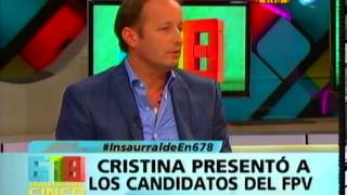 DEBATE: CRISTINA PRESENTÓ A LOS CANDIDATOS DEL FPV - MARTÍN INSAURRALDE - 30-06-13