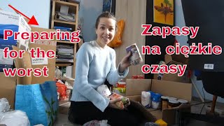 Preparing for the worst |Zapasy na ciężkie czasy| Food prepping