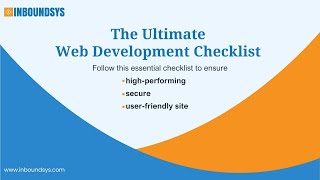 The Ultimate Web Development Checklist