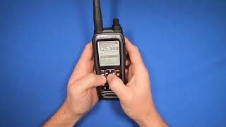 How to save and recall frequencies in the Icom A25