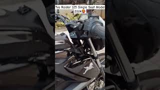 Tvs Raider 125Cc New Single Seat Model Black Colour New Look 🔥| Raider 125 2024 Model