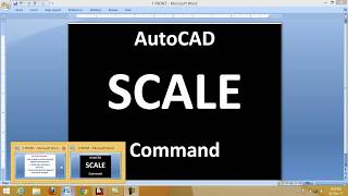 SCALE COMMAND | AutoCAD training online Scale Factor command Tutorial