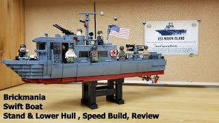 Brickmania Swift Boat bonus instructions for the Stand \u0026 Lower Hull , Speed Build, Review