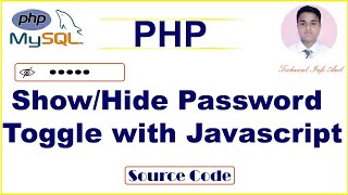 Show /Hide Password Javascript With Toggle | Hindi with Source Code