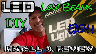AUXITO LED-LOW BEAM Headlight H7 Bulbs-Install And Review-2016 Volkswagen Passat