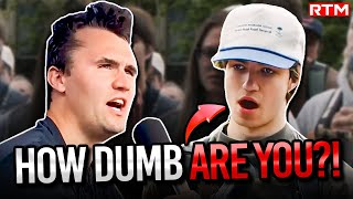 Woke Student Starts SWEATING After Charlie Kirk CRUSHES His Argument!