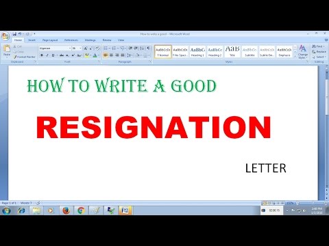 How to write a good resignation letter How to write a good resignation letter
